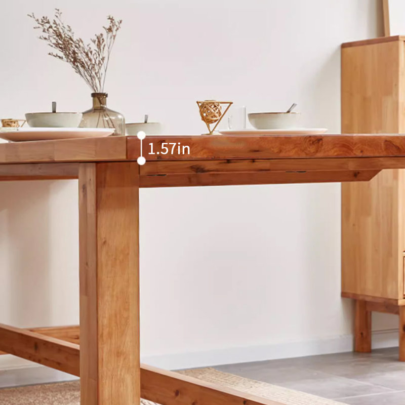 Table de salle à manger Log Log, H 29,52 po x L 62,99 po x l 31,49 po