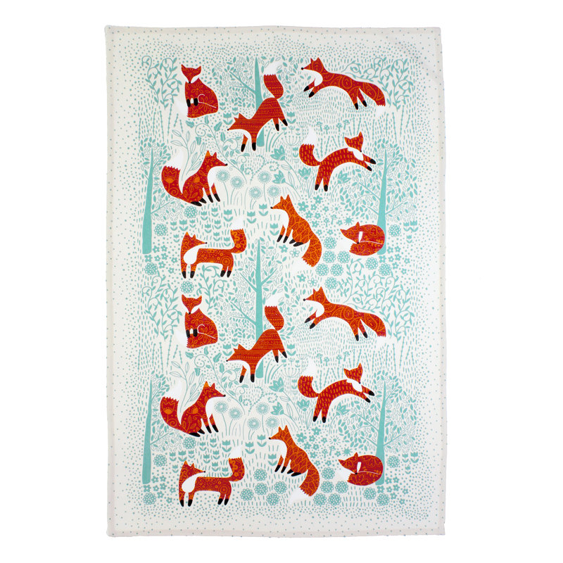 Foraging Fox Cotton Tea Towel Kitchen Towel