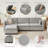 Sayette 4-Piece 112'' Upholstered Modular Sectional with Ottoman-1696673654