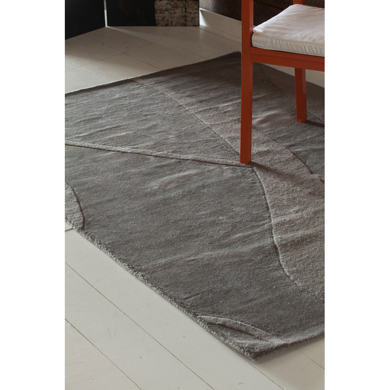 Handmade Jaipur Elegance Gray Wool 5' x 7' Tufted Rug