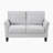 56" W Upholstered Loveseat with Solid and Manufactured Wood Frame-1658132317