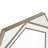 35.4" Modern Glam Hexagon Wall Mirror With Textured MDF Frame
