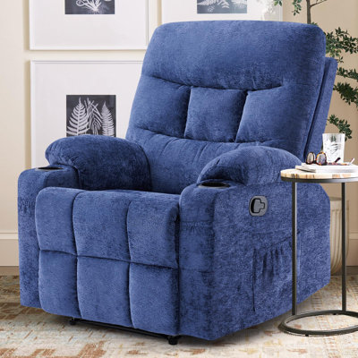 Fauteuil inclinable surdimensionné pour grands adultes de grande taille, capacité de poids de 350 lb, fauteuil inclinable et berçant pivotant à 3 modes d'assemblage