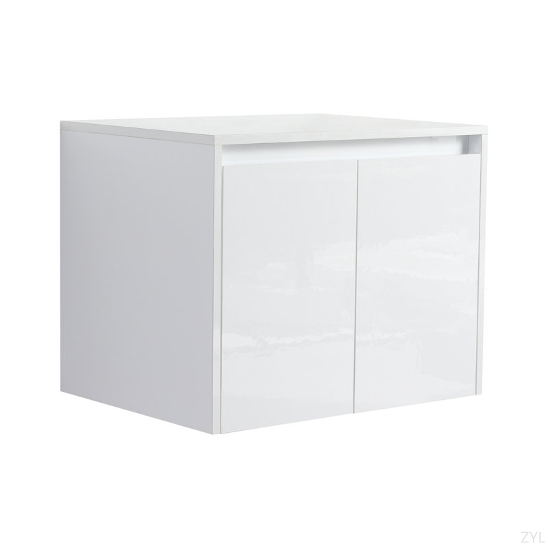 Bathroom Storage Cabinet,Soft Close Drawer,Glossy White