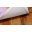 Tapis rose touffeté à la main à motif floral Claro-21773613