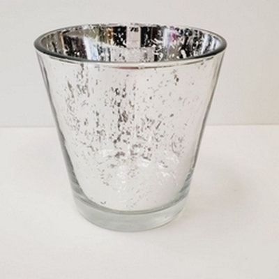 3.5'' H Mercury Glass Tabletop Votive Holder