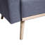 Causeuse Easton en lin et tissu gris foncé