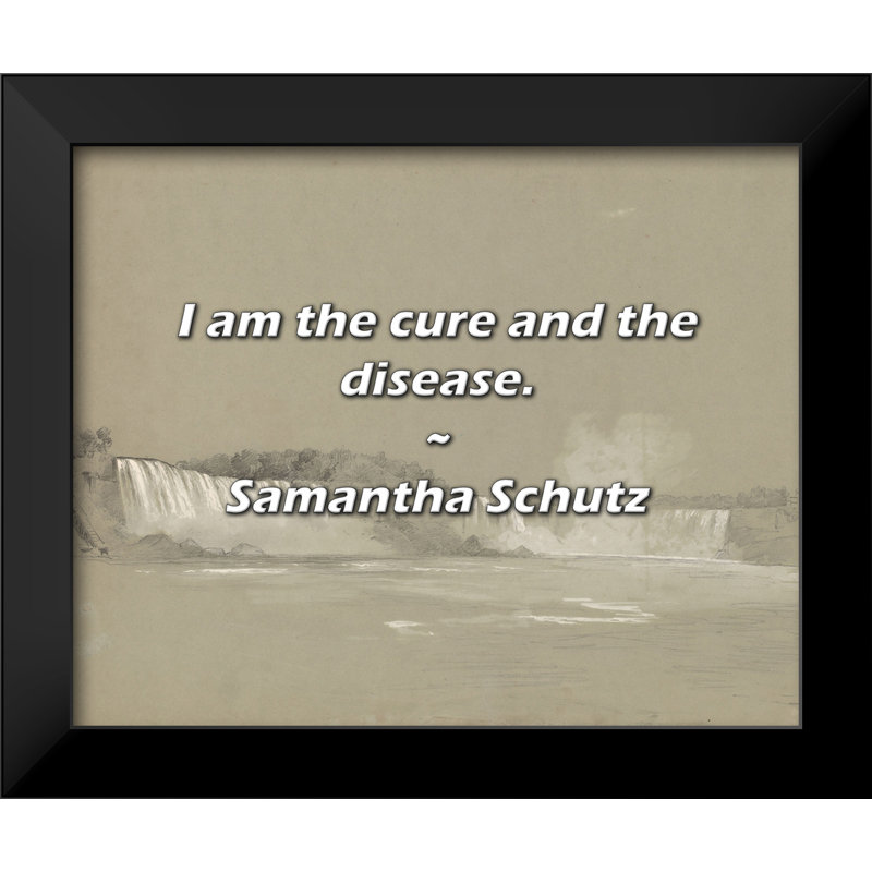 Citation de Samantha Schutz: «I am the remède et la maladie».