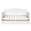 Lit de jour simple en bois blanc avec 2 tiroirs - Canapé-lit pour la chambre à coucher et le salon, aucun sommier nécessaire-117495160