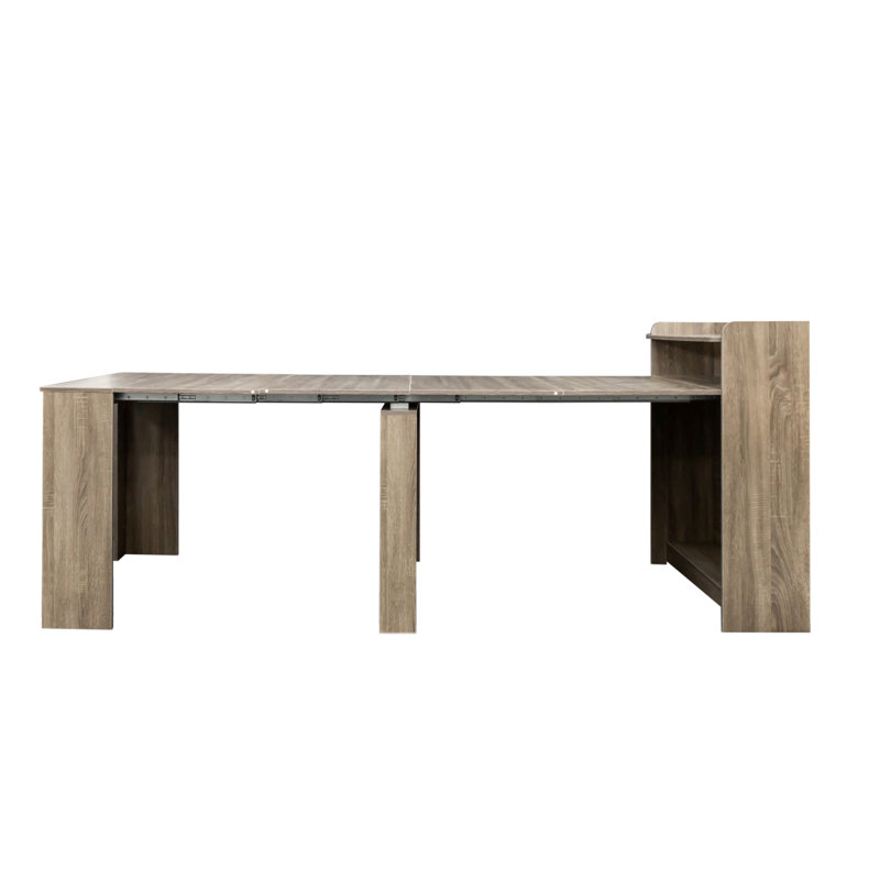 Table de salle à manger extensible moderne avec rangement