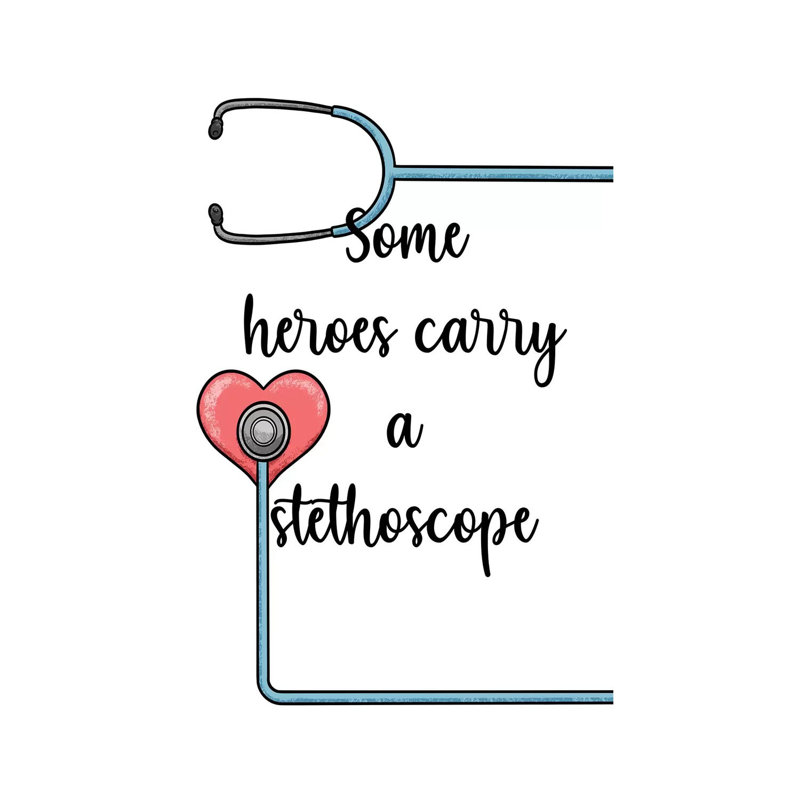 Stethoscope Heroes par - Toile tendue, H 18 po x l 12 po x P 1,5 po