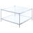 Carolina Glass 4 Legs Coffee Table with Shelf