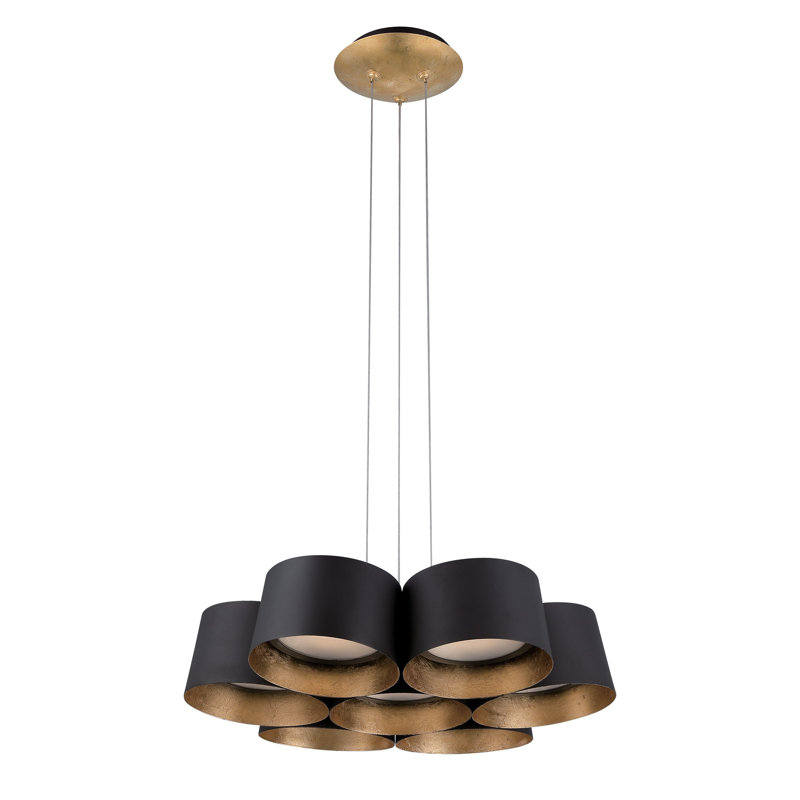 Marimba 7 - Light LED Pendant, Gold Leaf