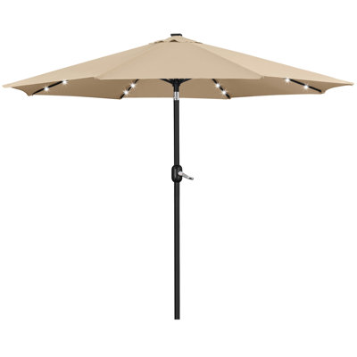 Parasol de marché 11 pi avec 32 lumières DEL 11 pi