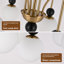 Lustre 32,3 "en cuivre et noir avec lumières-1314891655