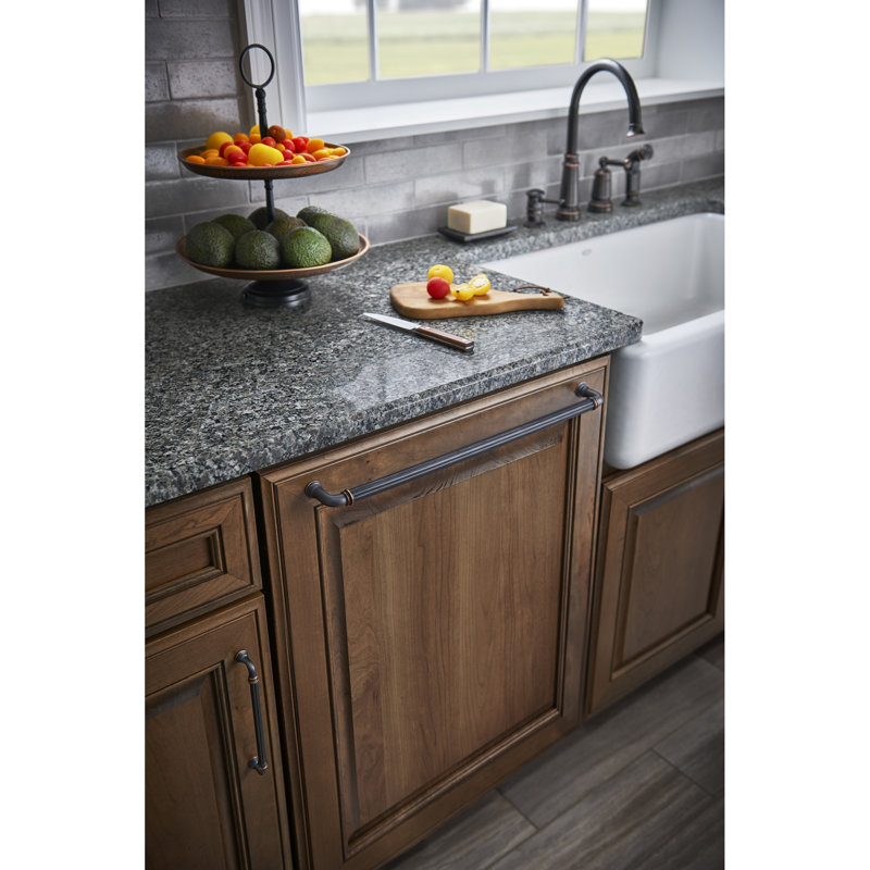 Reeded Appliance Pull, Polished Nickel, 18" Center to Center