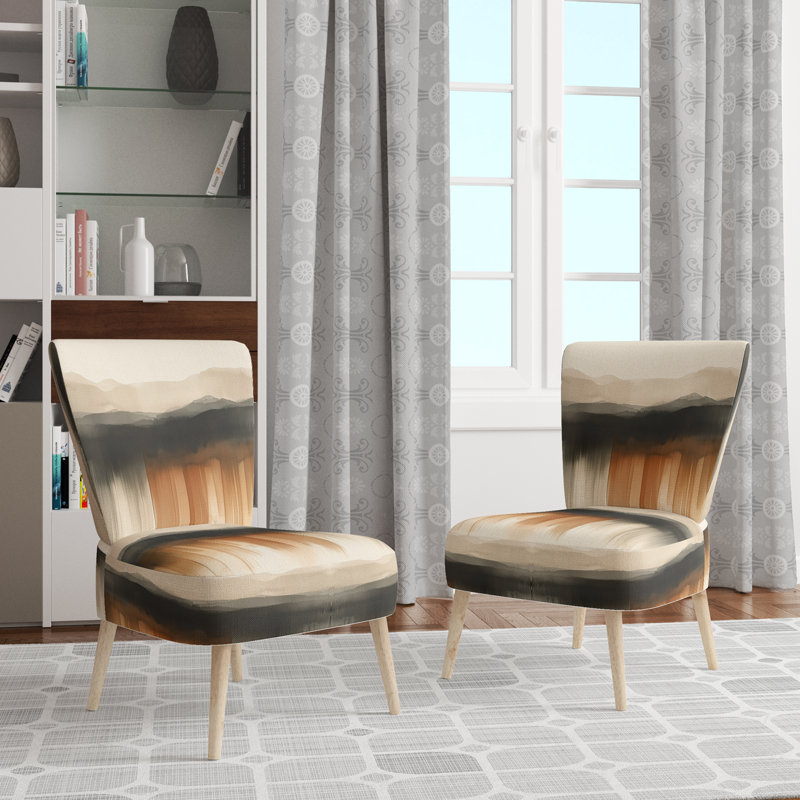 Chaise d'appoint Abstract Modern, Side Chair Armless