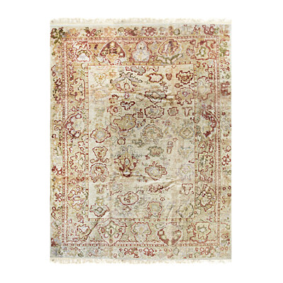 Beige Hand Knotted Area Rug