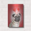  «Valentine Pug» par John Hovenstine, art mural en métal, 12 po x 16 po-254969375