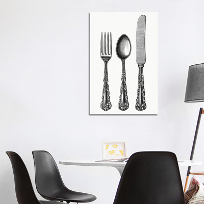 Cutlery by Art Mirano - Wrapped Canvas Print