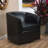 Faux Leather Swivel Accent Chair-760276722