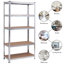 Trosper 72 inch.H Adjustable 5 Level Storage Shelves With Heavy Duty Steel Frame-1627199171-1627199170