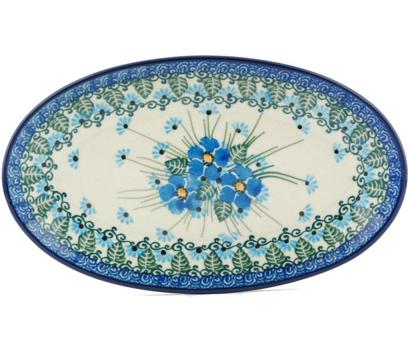 Forget Me Not Stoneware Platter