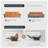 Roanoke 112.5 Inch Genuine Leather Power Reclining Sofa Dual Motor Electric Couch with USB Ports and Pillow Arms Living Room-1568498263