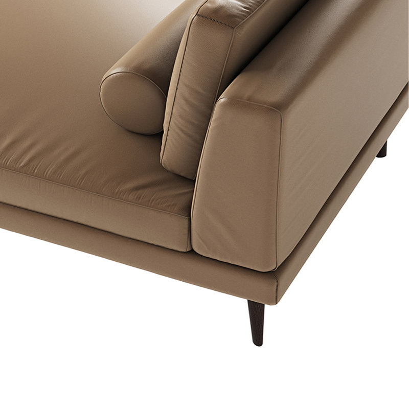 Chaise longue avec structure en bois massif