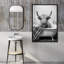 Shetland "Shetland Highland Cow in Bathaign With Bathel Drôle Bathroom Sign Decor Animal Photographie Art" sur toile-98566359-98566360