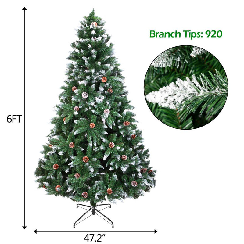 Artificial Fir Christmas Tree, 182.88cm H x 79.98cm W x 79.98cm D