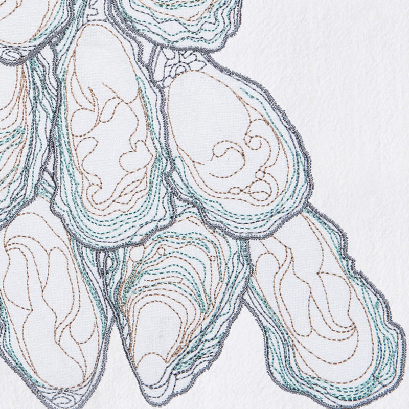 Débarbouillette à imprimé graphique pour la cuisine et la salle de bain Oyster Tree