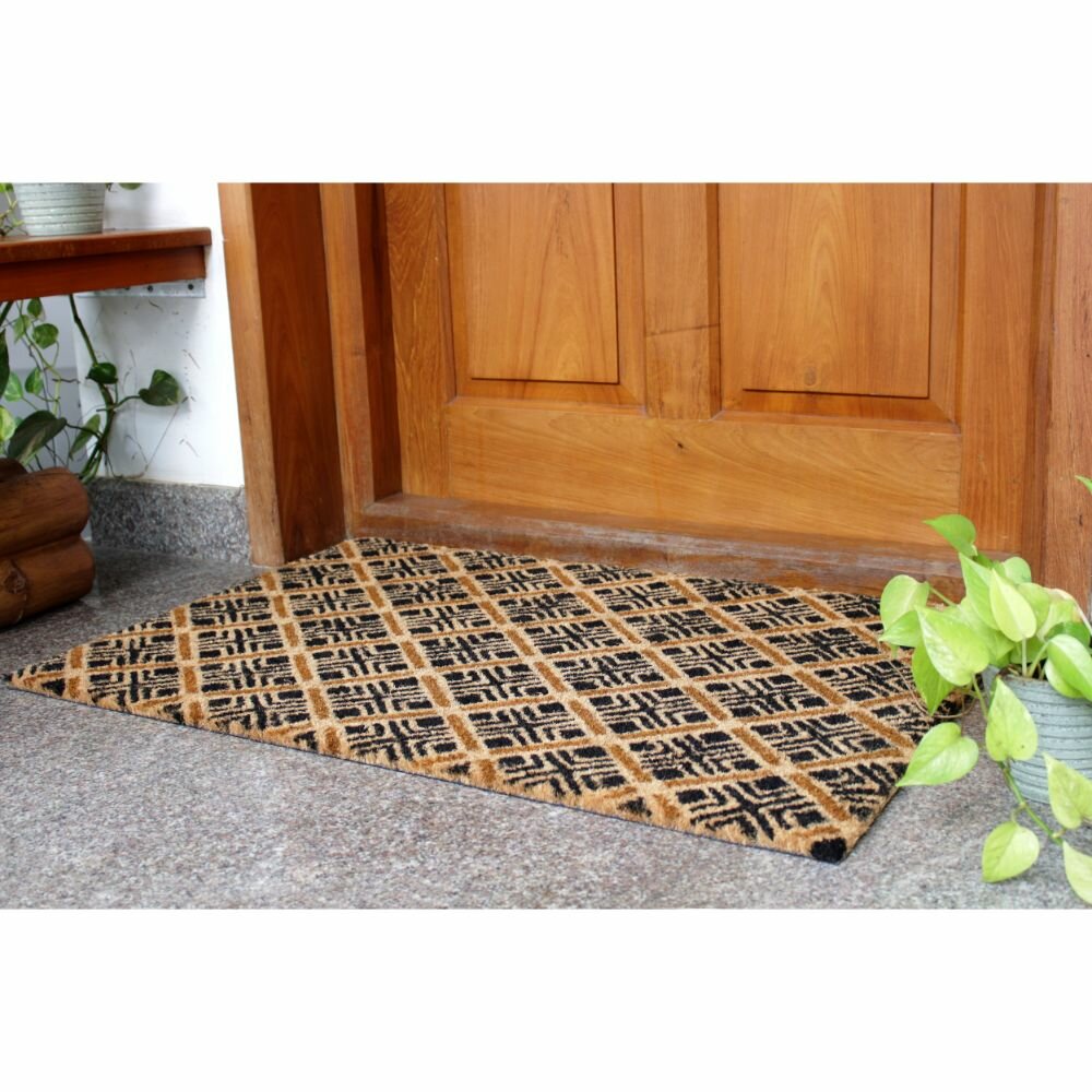Eaton Non-Slip Geometric Outdoor Doormat & Reviews