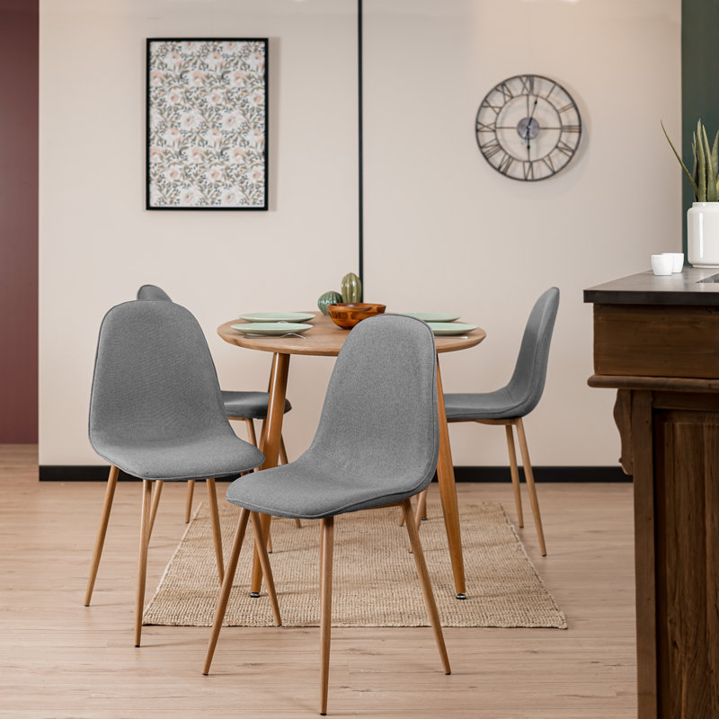 Upholstered Dining Chair, Grey