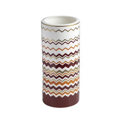 Missoni High Vase ICONIC diam. 6.3 in, H 14 in