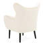 Fauteuil d'appoint en velours avec coussin en mousse et accoudoirs à finition pattes évasées