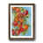 Papier, cadre noyer
