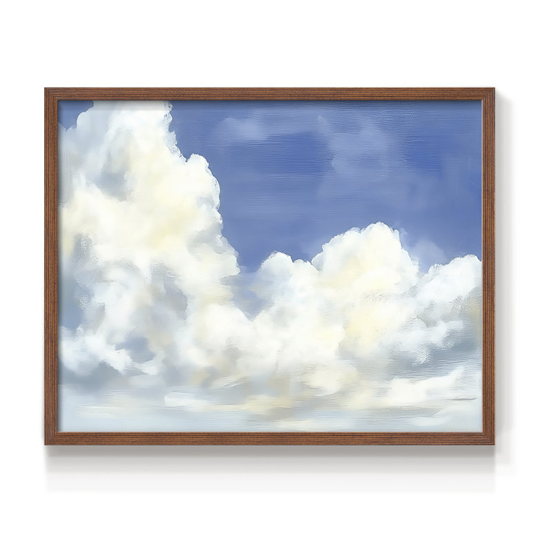 Paysage - Série VII - Reproduction encadrée - Restickable, Noyer, H 22 po x l 28 po