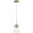 Avec 7.75 in. 1-Light Brushed Gold Industrial Pendant