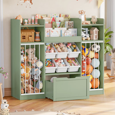 Bibliothèque pour enfants l 39,4 "x H 35,4" Boroff