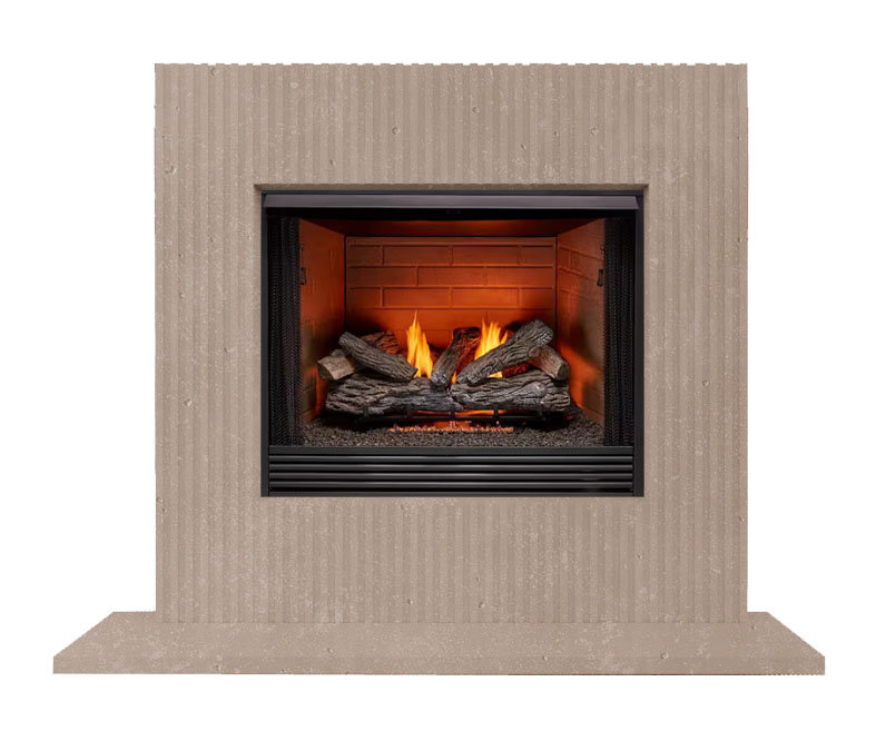 Helen Fireplace Surround, Beige Travertine
