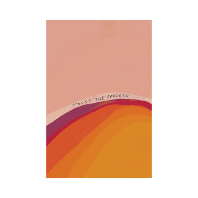 Trust The Process by Morgan Harper Nichols - Wrapped Canvas Painting
