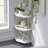33" H x 16" W x 11" D Corner Bookshelf with Storage,Wall Mount Pipe Shelves