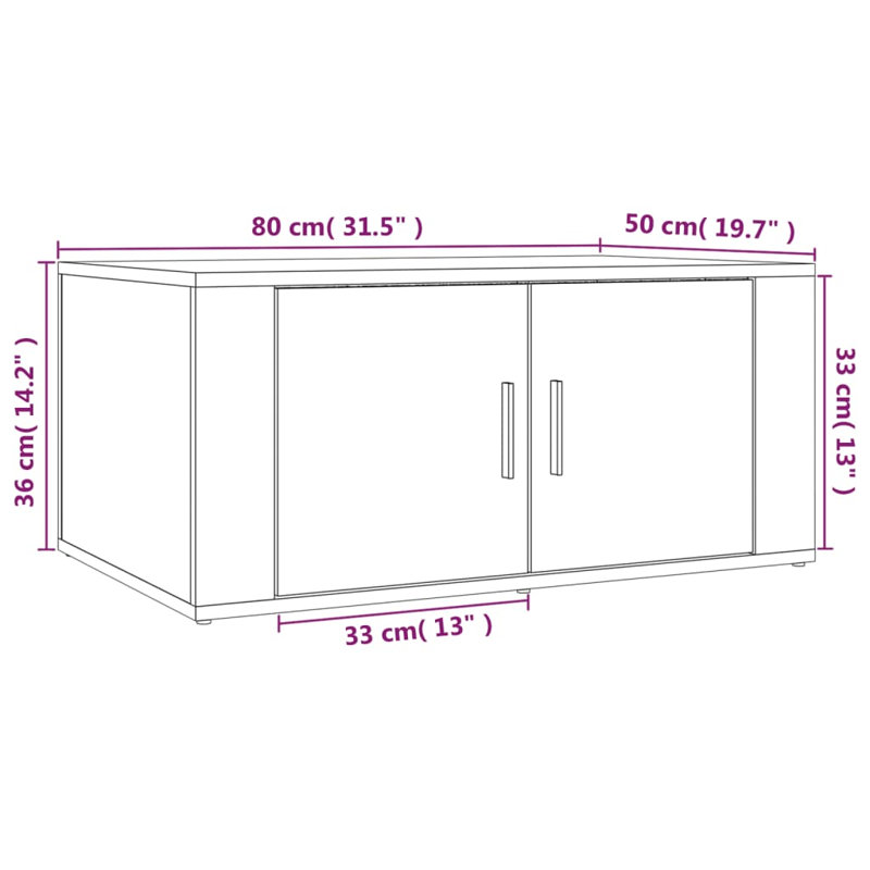 Nyzair Solid Coffee Table with Storage, Concrete Grey