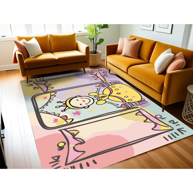 Tapis fantaisie lavable Gemma, Rectangle 4pi x 6 pi