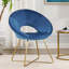 Zed 68cm Wide Velvet Papasan Chair-34026870-49351483