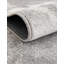 Tapis floral en polyester tissé à la machine en blanc / gris / bleu Lamm-427720470
