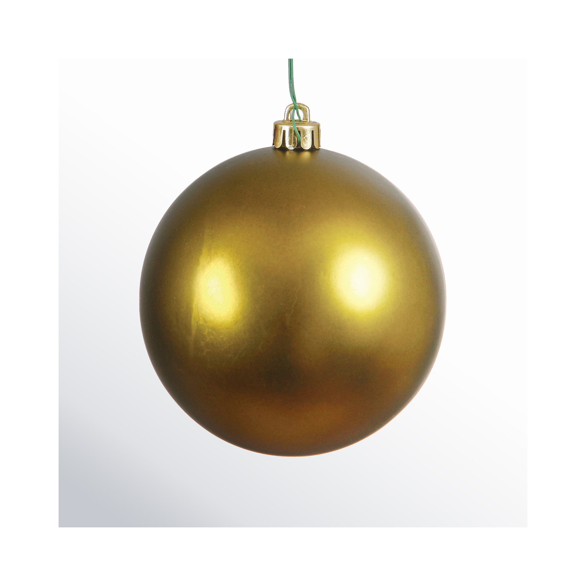Holiday Décor Ball Ornament, Olive, 2.75" H x 2.75" W x 2.75" D
