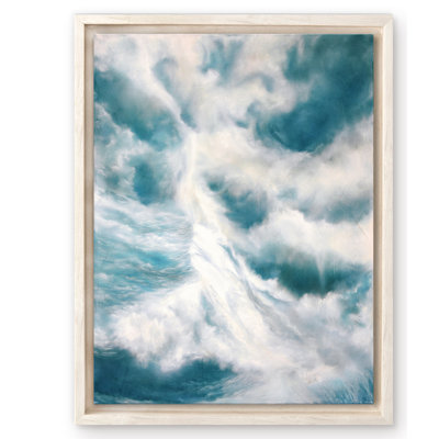 «Coastal Retreat Underwater Clouds II» par Megan James - reproduction de cadre flottant sur toile