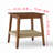 Quantico Rectangular Outdoor Side Table with Woven Shelf, Bedside Tables, Small Side Table